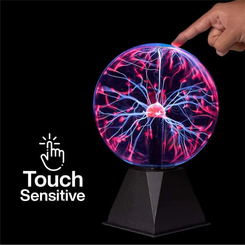 Magic Plasma Ball Lamp Touch Glass LED Night Light Atmosphere Lights